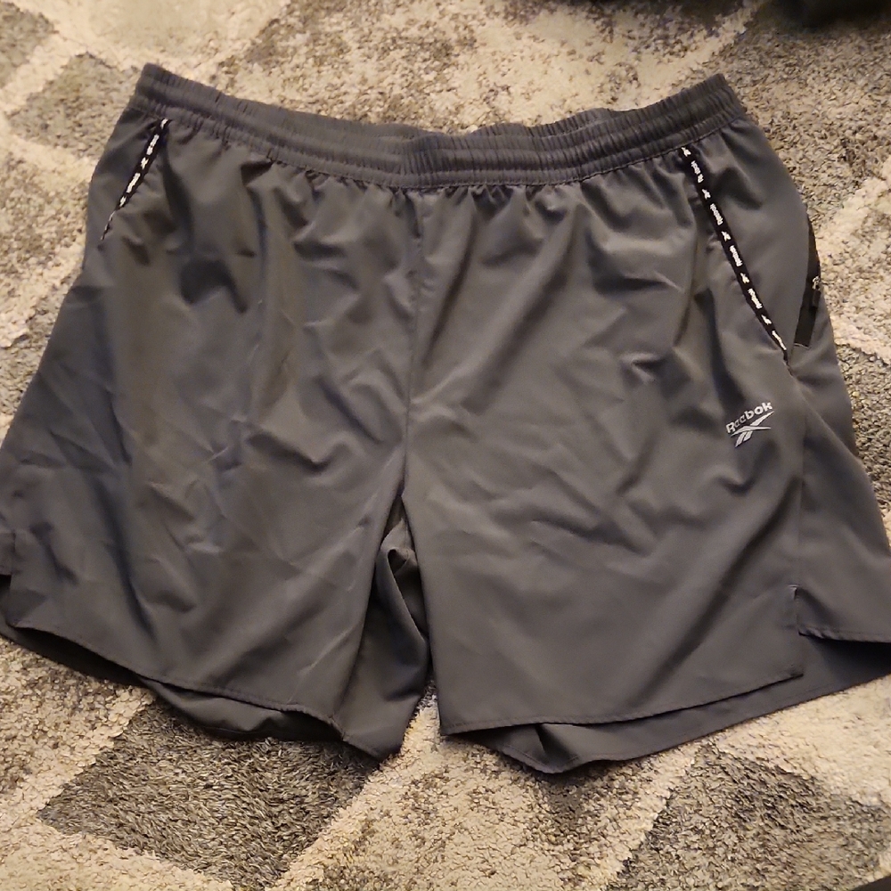 Never Worn Reebok Men's Charcoal Athletic Shorts